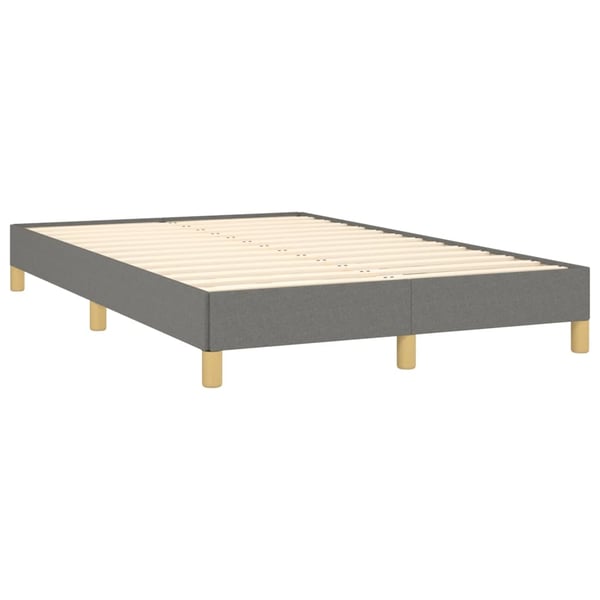 vidaXL sengeramme uden madras 120x190 cm stof enkeltseng Mørkegrå