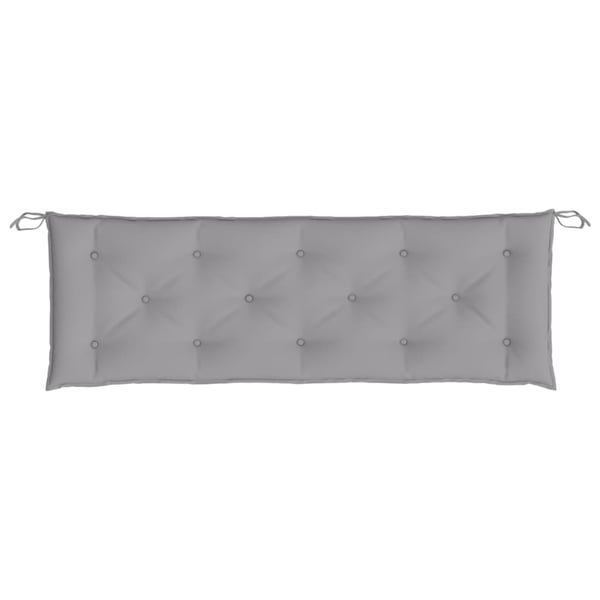 vidaXL hynder til havebænk 2 stk. 150x50x7 cm oxfordstof grå