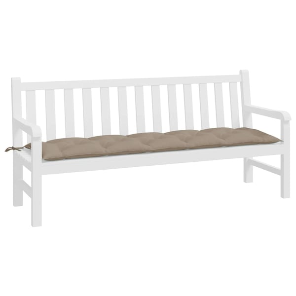 vidaXL hynde til havebænk 180x50x7 cm oxfordstof gråbrun