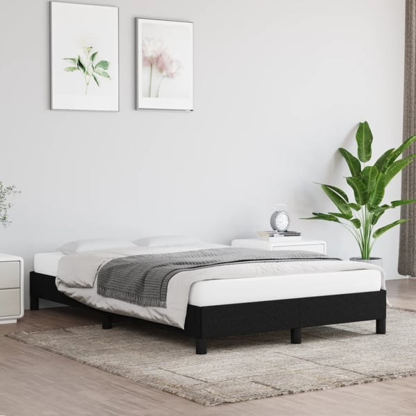 vidaXL sengeramme uden madras 120x190 cm stof sort