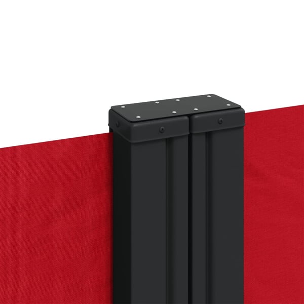 vidaXL Uttrekkbar sidemarkise 140x1000 cm rød