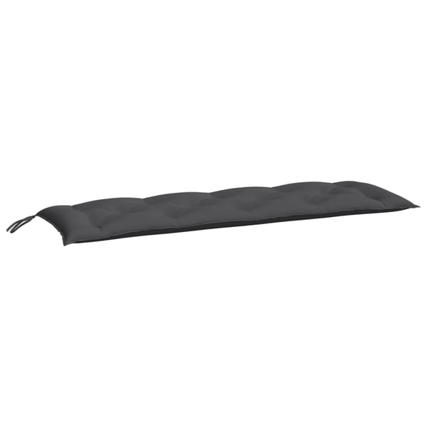 vidaXL hynder til havebænk 2 stk. 150x50x7 cm oxfordstof antracitgrå