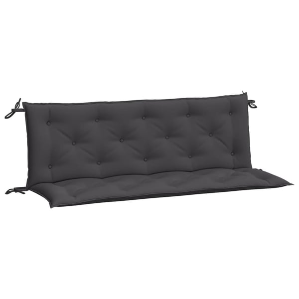 vidaXL hynder til havebænk 2 stk. 150x50x7 cm oxfordstof antracitgrå