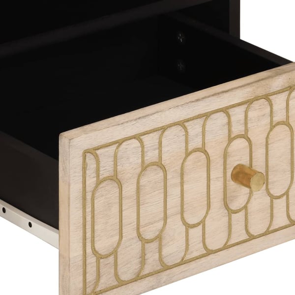 vidaXL Salongbord 80x54x40 cm heltre mango