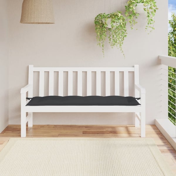vidaXL hynde til havebænk 150x50x7 cm oxfordstof sort
