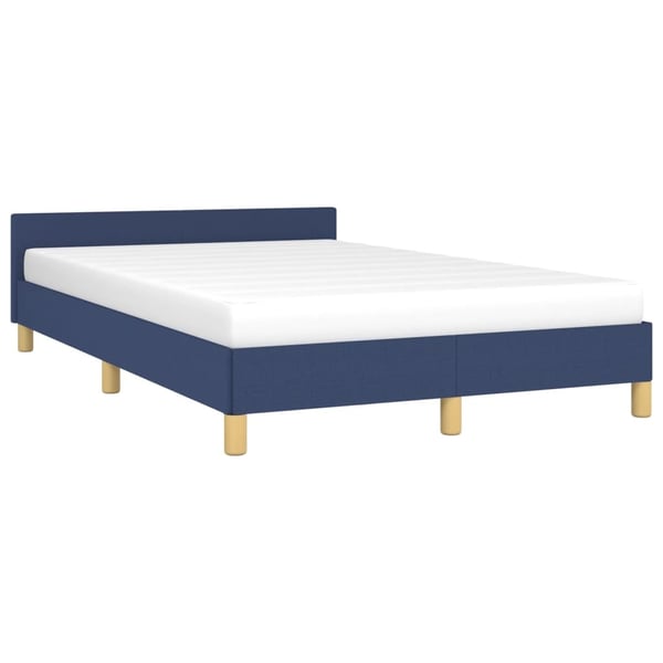 vidaXL sengeramme uden madras 120x190 cm stof blå