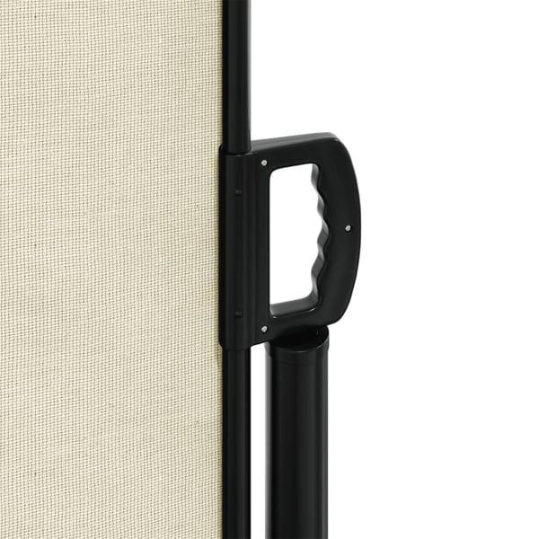 vidaXL sammenrullelig sidemarkise 120 x 1000 cm cremefarvet
