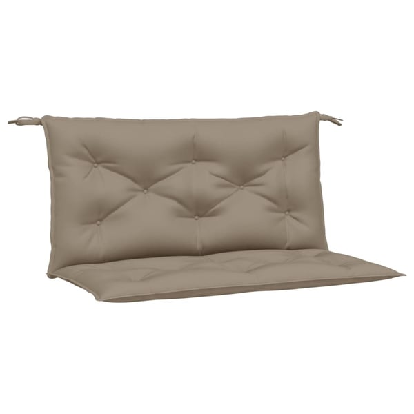 vidaXL hynder til havebænk 2 stk. 100x50x7 cm oxfordstof gråbrun