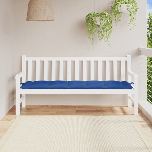 vidaXL hynde til havebænk 180x50x7 cm oxfordstof kongeblå