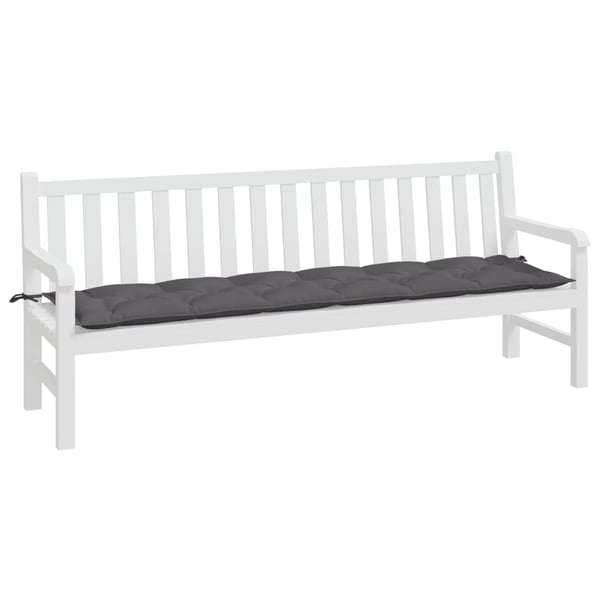 vidaXL hynde til havebænk 200x50x7 cm oxfordstof antracitgrå