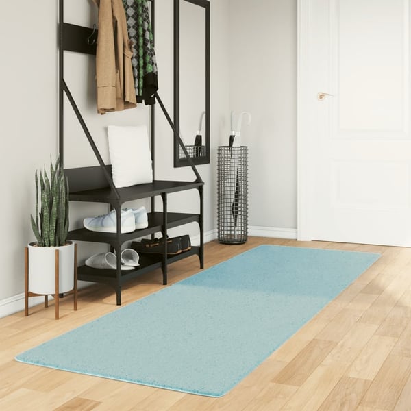 vidaXL gulvtæppe OVIEDO 80x250 cm kort luv grøn