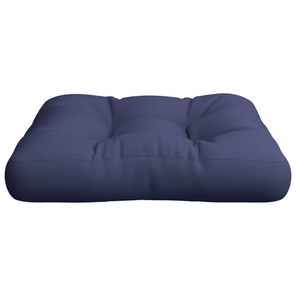 vidaXL pallehynde 60x60x12 cm stof marineblå