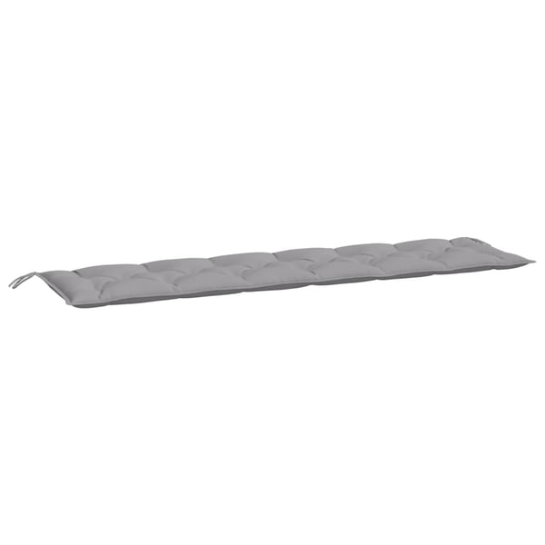 vidaXL hynder til havebænk 2 stk. 200x50x7 cm oxfordstof grå