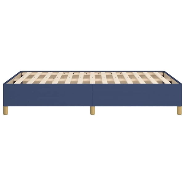 vidaXL sengeramme uden madras 120x190 cm stof blå