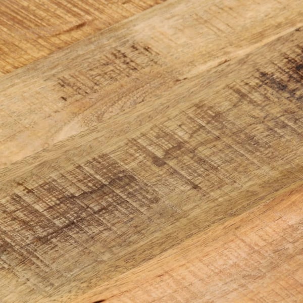 vidaXL Bordplate Ø 40x3,8 cm rund grovt heltre mango