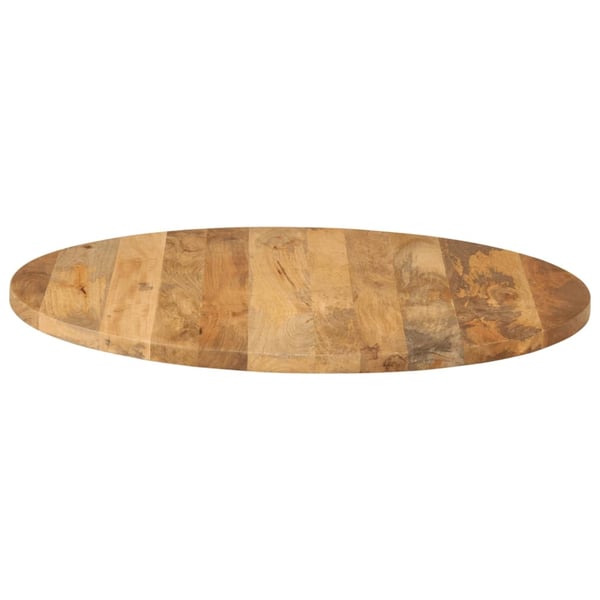 vidaXL Bordplate Ø 90x2,5 cm rund heltre mango