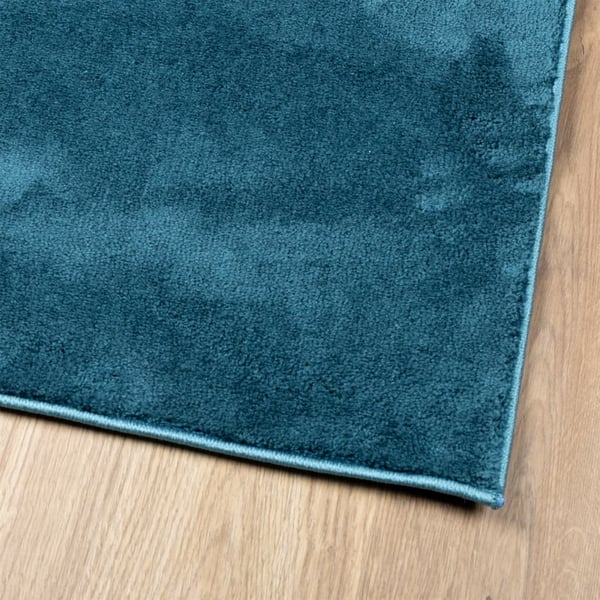 vidaXL Teppe OVIEDO kort luv turkis 120x120 cm