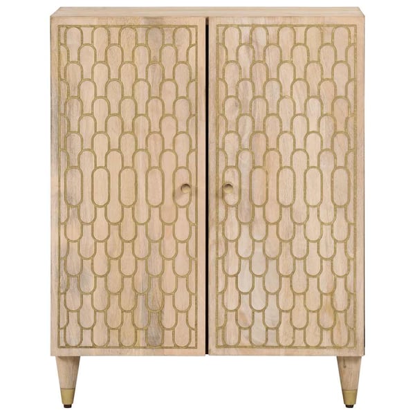 vidaXL Sideskap 60x33x75 cm heltre mango