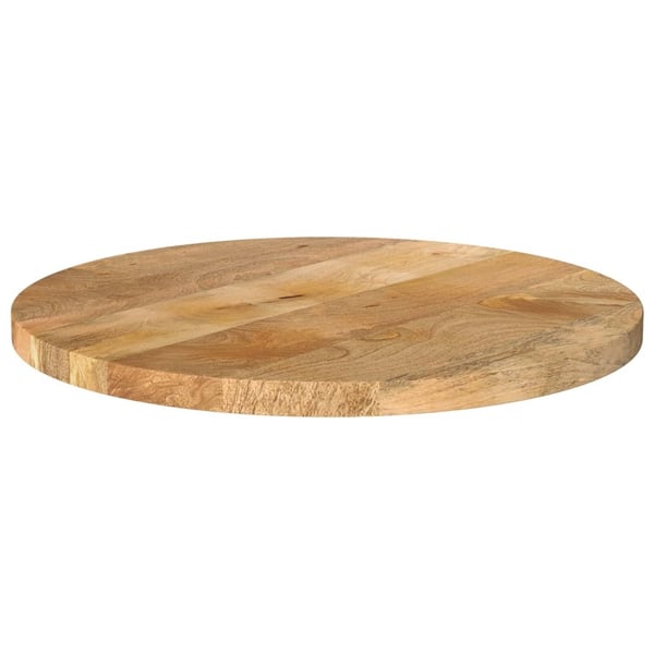 vidaXL Bordplate Ø 60x3,8 cm rund heltre mango