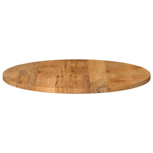 vidaXL Bordplate Ø 90x2,5 cm rund heltre mango