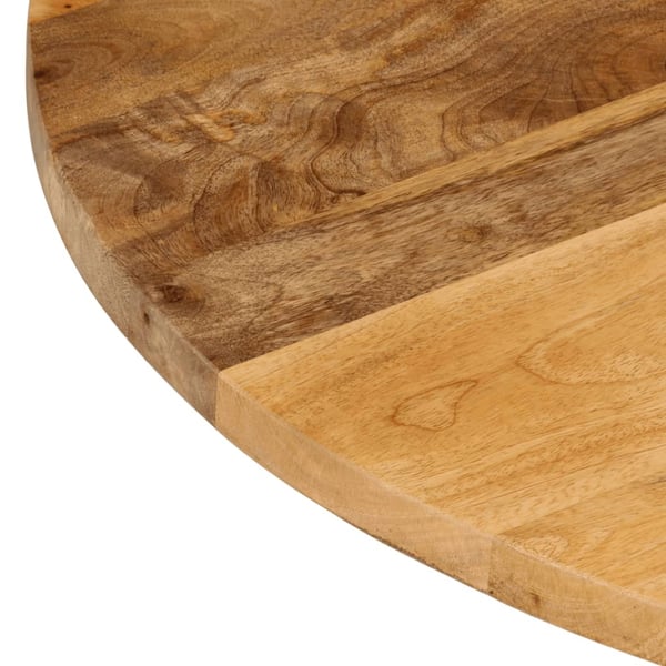 vidaXL Bordplate Ø 40x3,8 cm rund grovt heltre mangotre