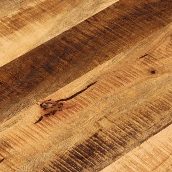 vidaXL Bordplate Ø 70x3,8 cm rund grovt heltre mango