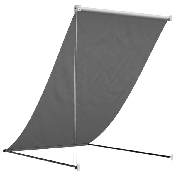 vidaXL Uttrekkbar markise antrasitt 100x150 cm stoff og stål