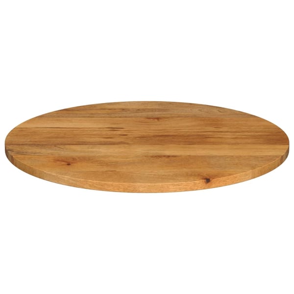 vidaXL Bordplate Ø 80x3,8 cm rund heltre mango