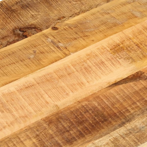 vidaXL Bordplate 110x40x3,8 cm oval grovt heltre mangotre