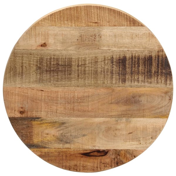 vidaXL Bordplate Ø 60x3,8 cm rund grovt heltre mango
