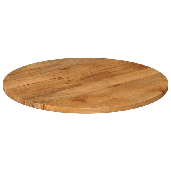 vidaXL Bordplate Ø 80x2,5 cm rund heltre mango