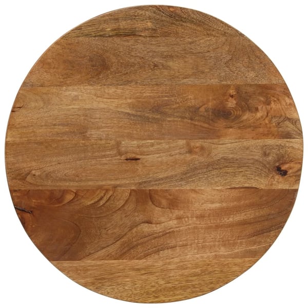 vidaXL Bordplate Ø 40x2,5 cm rund heltre mango
