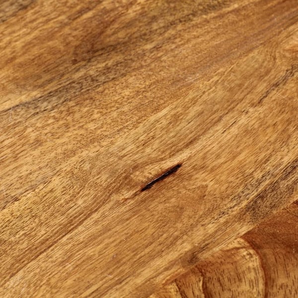 vidaXL Bordplate Ø 40x2,5 cm rund heltre mango