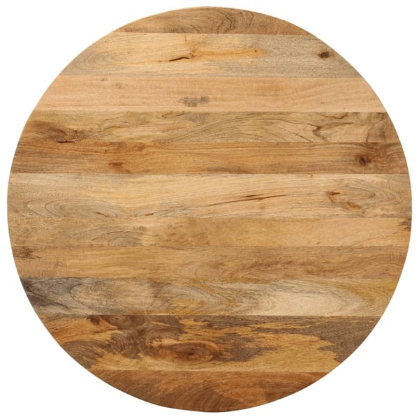 vidaXL Bordplate Ø 70x3,8 cm rund heltre mango