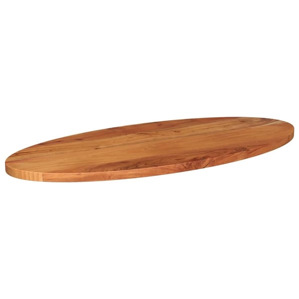 vidaXL Bordplate 100x40x2,5 cm oval heltre akasie