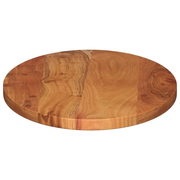 vidaXL Bordplate 120x50x2,5 cm oval heltre akasie