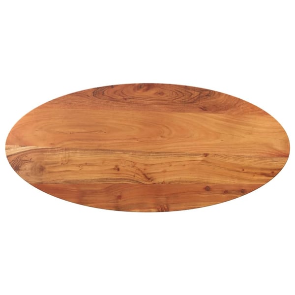 vidaXL Bordplate 90x40x3,8 cm oval heltre akasie