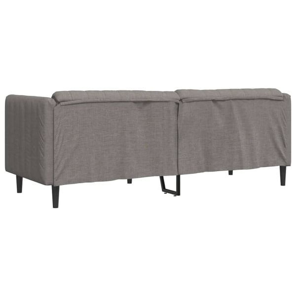 vidaXL 3-personers sofa stof gråbrun