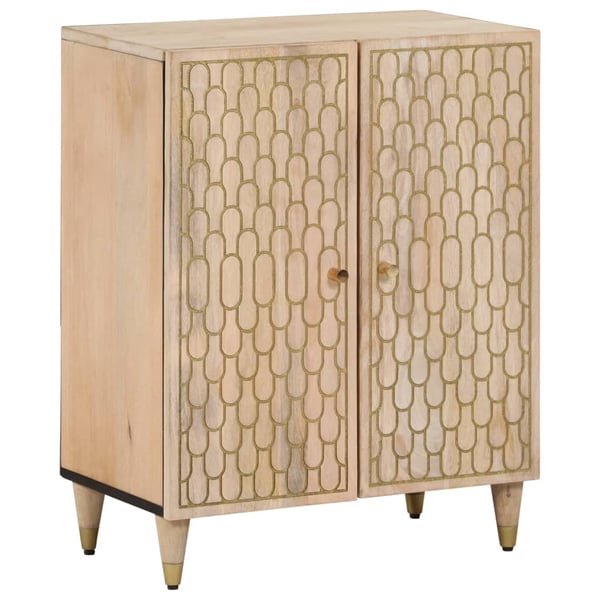 vidaXL Sideskap 3 stk 60x33x75 cm heltre mango