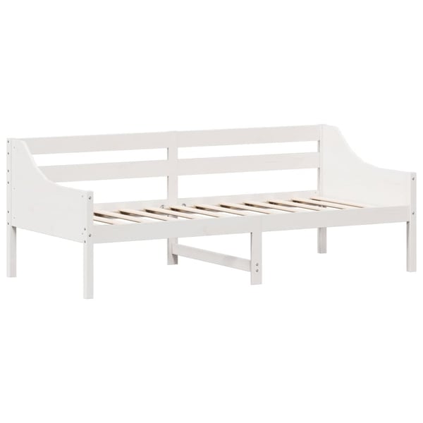 vidaXL Dagseng uten madrass hvit 80x200 cm heltre furu