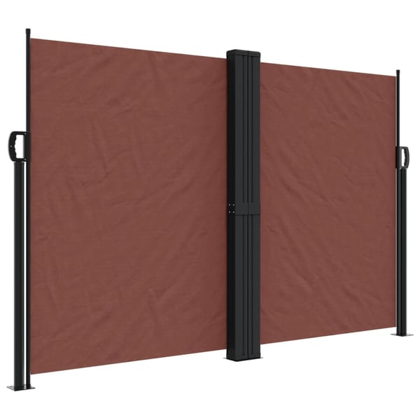 vidaXL Uttrekkbar sidemarkise 160x1200 cm brun