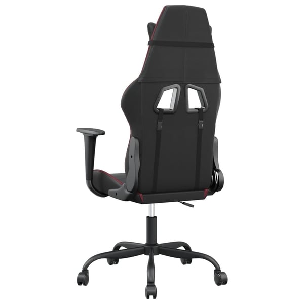 vidaXL gamingstol m. massagefunktion kunstlæder sort og vinrød