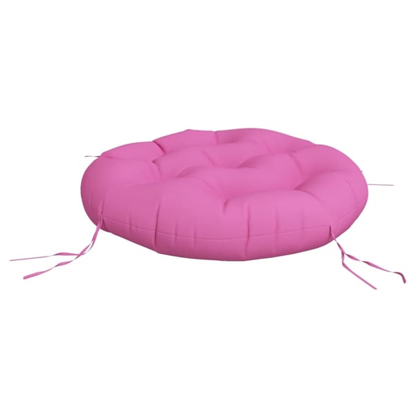 vidaXL rund hynde Ø60x11 cm oxfordstof pink