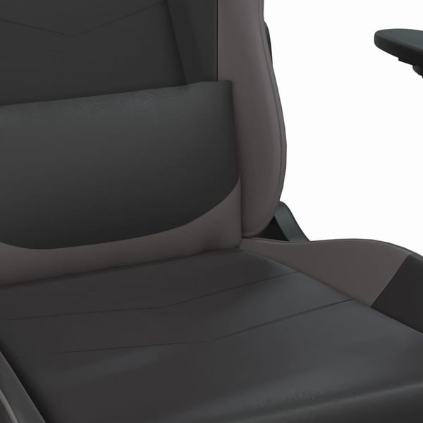 vidaXL gamingstol m. massagefunktion kunstlæder sort og grå