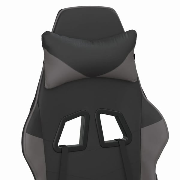 vidaXL gamingstol m. massagefunktion kunstlæder sort og grå