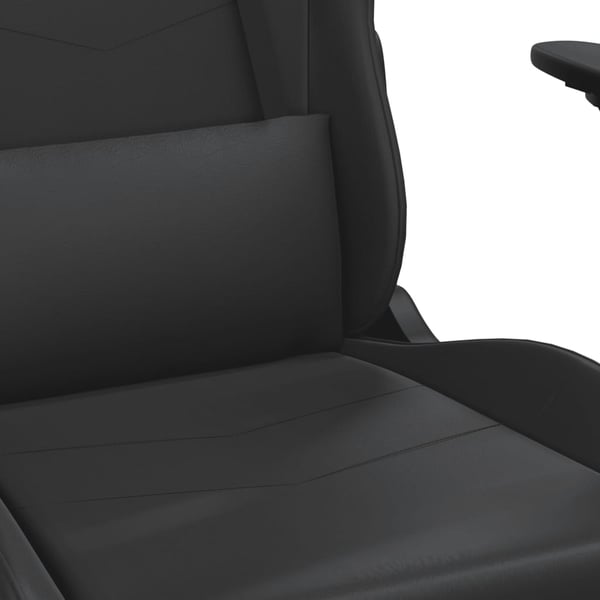 vidaXL Gamingstol med massage svart konstläder