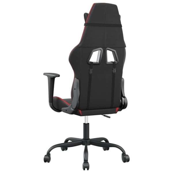 vidaXL gamingstol m. massagefunktion kunstlæder sort og rød