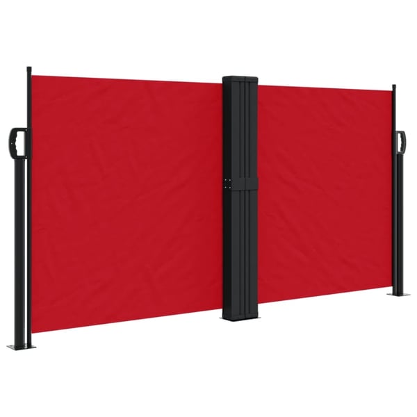 vidaXL Uttrekkbar sidemarkise rød 120x1200 cm