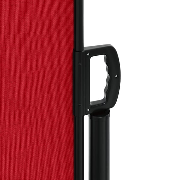 vidaXL Uttrekkbar sidemarkise rød 120x1200 cm