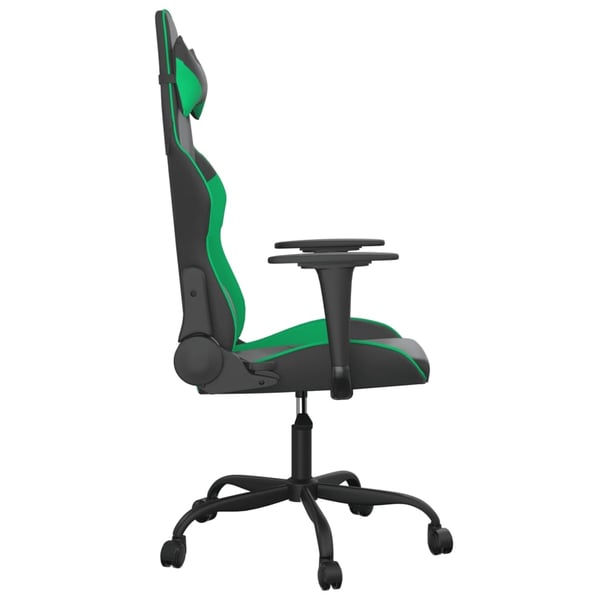 vidaXL gamingstol m. massagefunktion kunstlæder sort og grøn